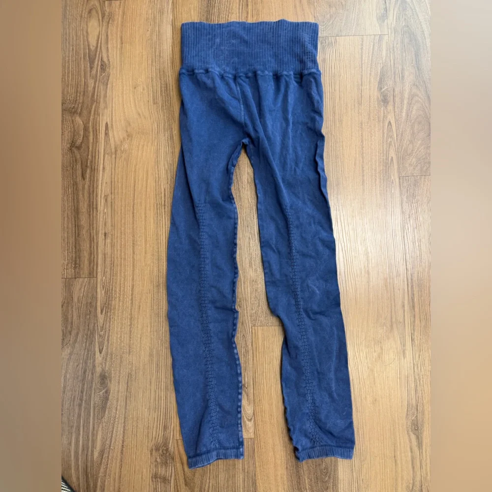 Free People $126 FP Movement Good Karma Deep Navy Blue Sports Bra‎ Leggings Set